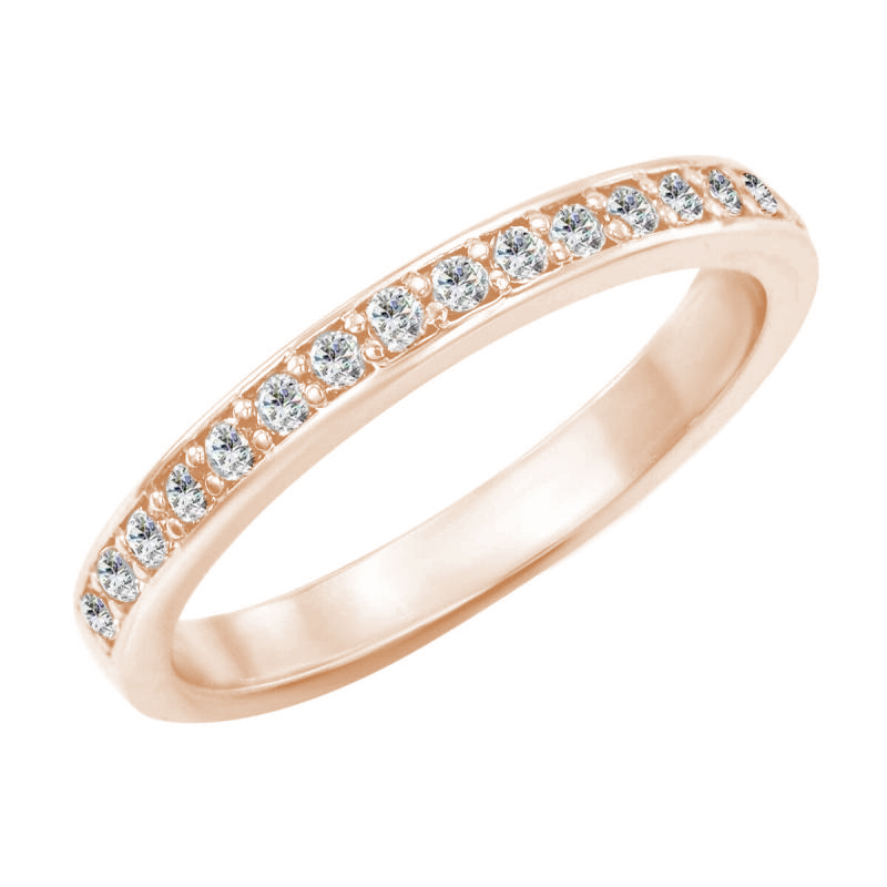 Eternity zlatý prsten s lab-grown diamanty Amina 101419