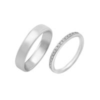 Eternity prsten s lab-grown diamanty a pánský komfortní prsten Lang