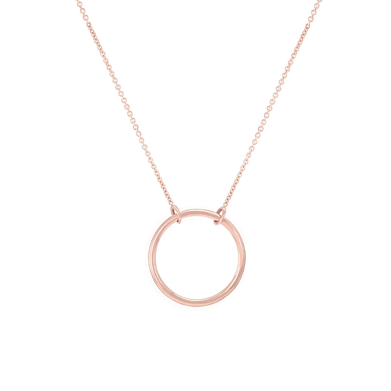 Stříbrný náhrdelník minimalistického tvaru Karma 103609