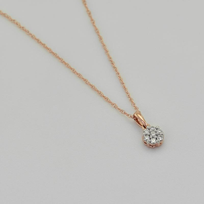 Stříbrný náhrdelník s lab-grown diamanty Garin 104219