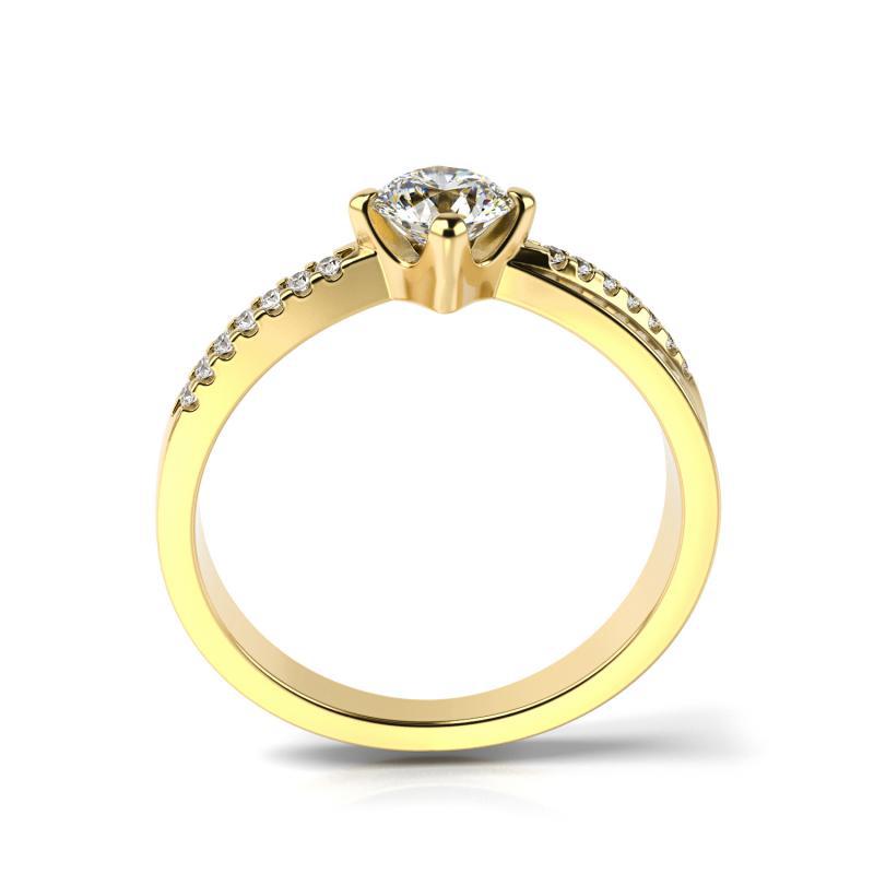 Zlatý prsten s diamanty Sewyn