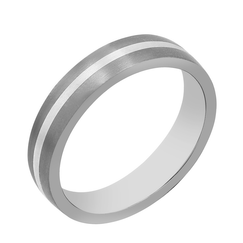 Snubní prsteny z titanu a stříbra Ventura 108479