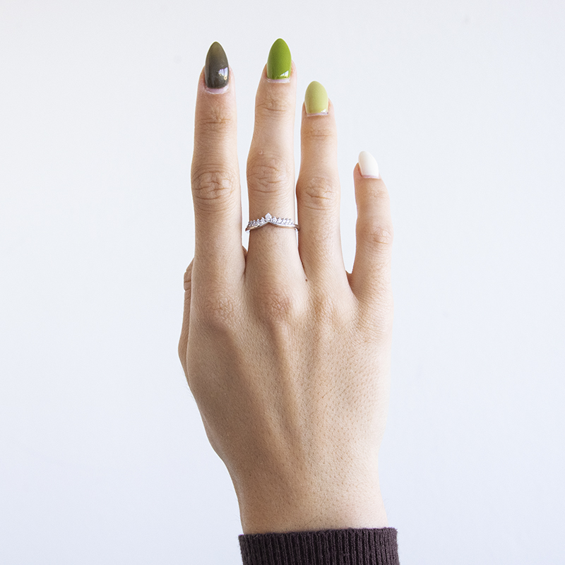 Vykrojený prsten s lab-grown diamanty Bethanie 110369