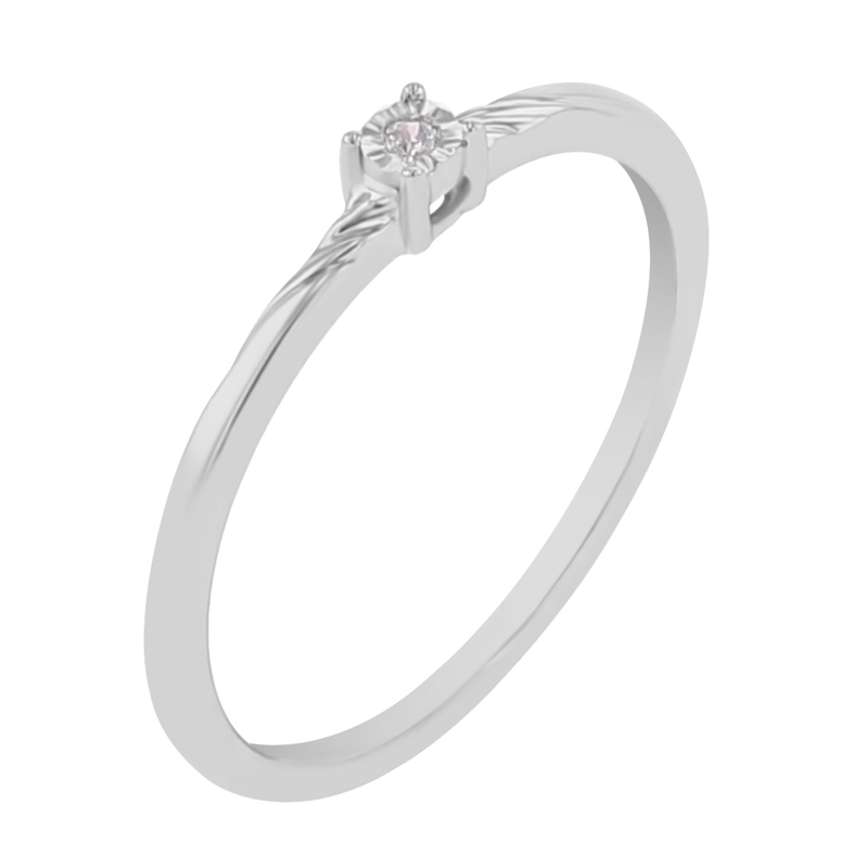 Minimalistický prsten s lab-grown diamantem Marsh