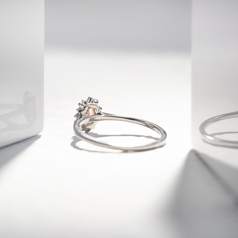 Zásnubní prsten s 0.34ct IGI certifikovaným růžovým lab-grown diamantem Bayo 111359