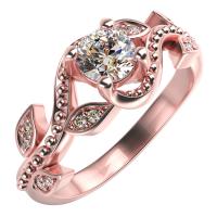 Zásnubní vintage prsten s diamanty Vindo