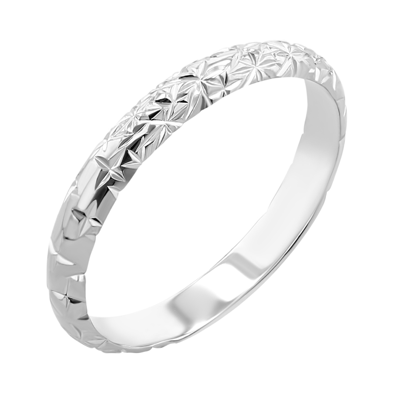 Snubní prsteny s ruční rytinou hvězd Alix 116369