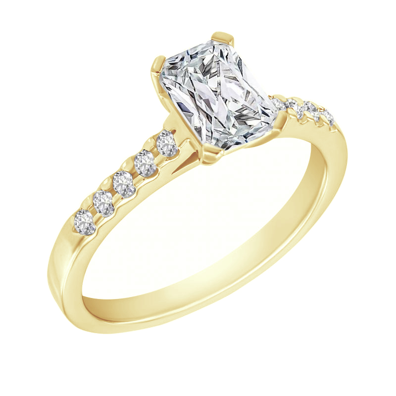 Zásnubní prsten s emerald diamantem Lonia 117879