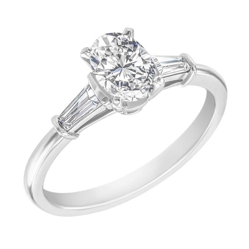 Zásnubní prsten s oválným diamantem Sallya