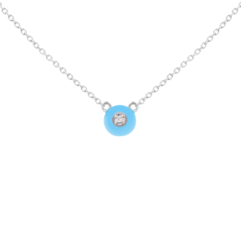 Keramický náhrdelník s lab-grown diamantem Celina 120909