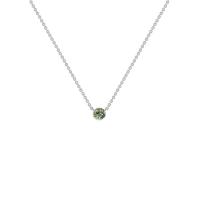 Minimalistický náhrdelník se zeleným safírem Glosie