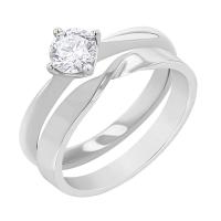 Set prstenů s možností výběru diamantu Modeste