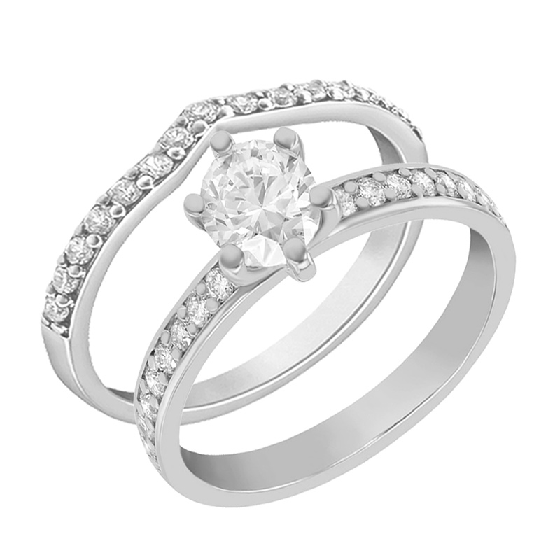 Set prstenů s možností výběru diamantu Marveille 132709