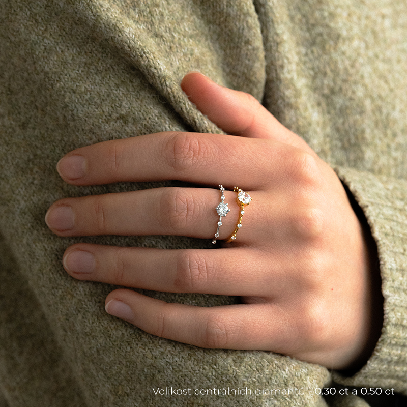 Zásnubní prsten s diamanty Imelda 134469