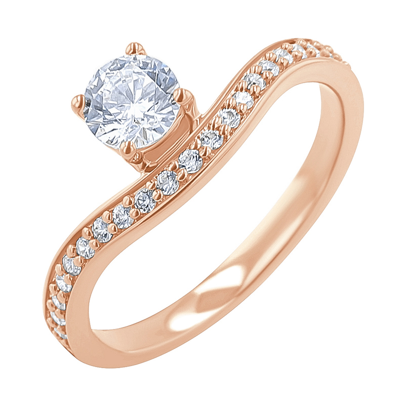 Eppi Atypický zásnubní prsten s diamanty Sami RE47239