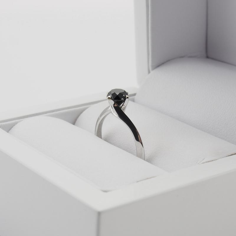 Zásnubní prsten s černým diamantem 14299