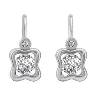 Zlaté náušnice pro děti s lab-grown diamanty Karola