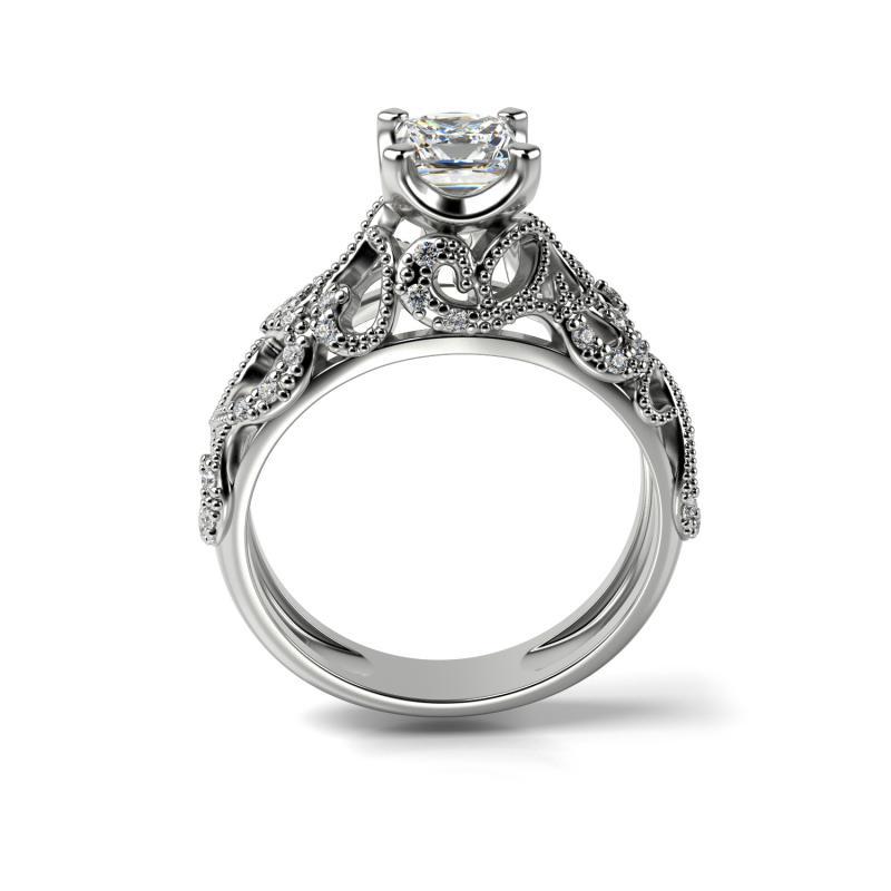 Zlatý prsten s round diamantem 15819
