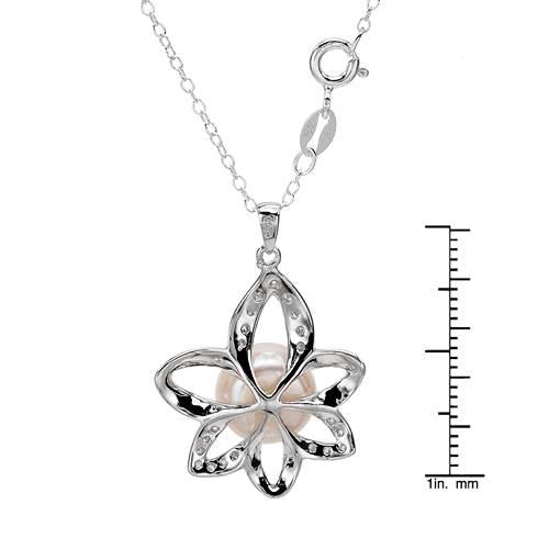 Stříbrný náhrdelník s perlou Amal 1789
