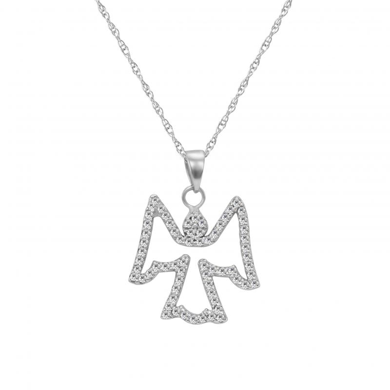 Andělský náhrdelník s diamanty