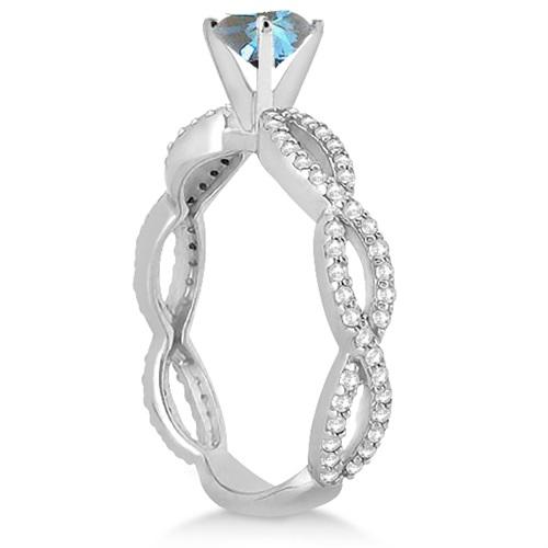 Zásnubní prsten s modrým diamantem 2709