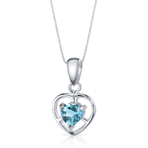 Romantický stříbrný náhrdelník s topazem Fadiah