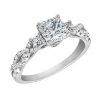 Zásnubní prsten plný diamantů Rylie