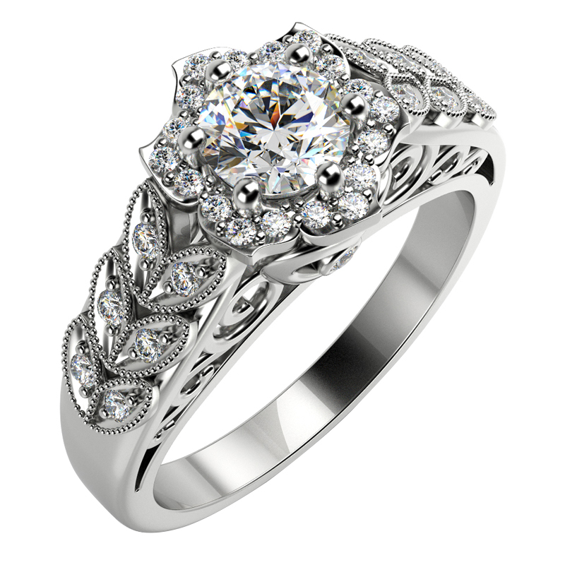 Zlatý prsten s diamanty Manuela 28669