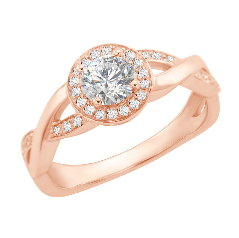 Prsten z růžového zlata 28759