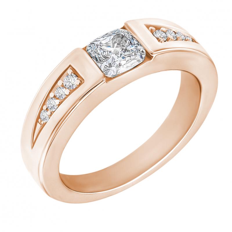 Prsten z růžového zlata 29439