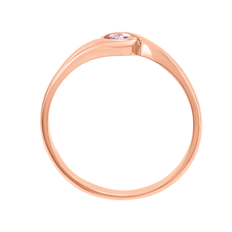 Prsten z ružového zlata 31059