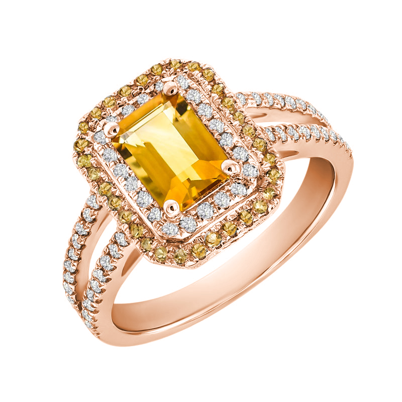 Citrínový luxusní prsten 31199