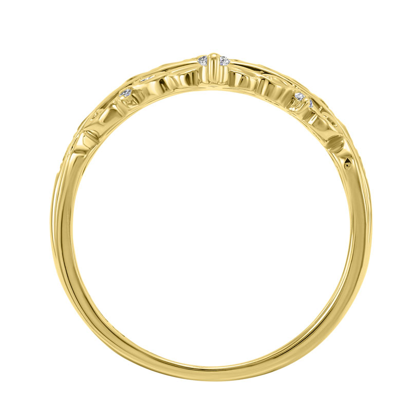 Prsten ze žlutého zlata ve tvaru korunky 31509