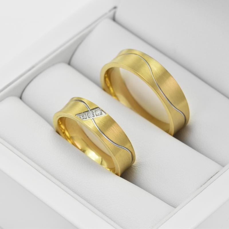 Snubní prsteny z kombinovaného zlata 33449