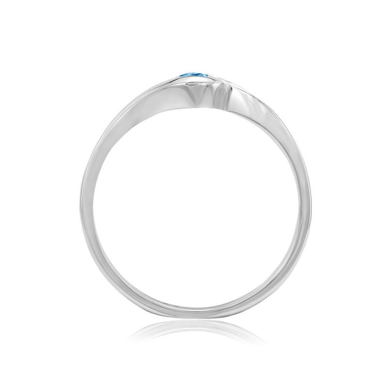 Prsten s modrým diamantem 33999