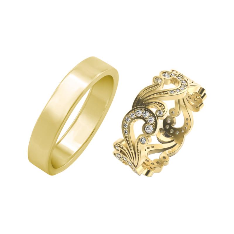 Snubní zlaté prsteny 36659