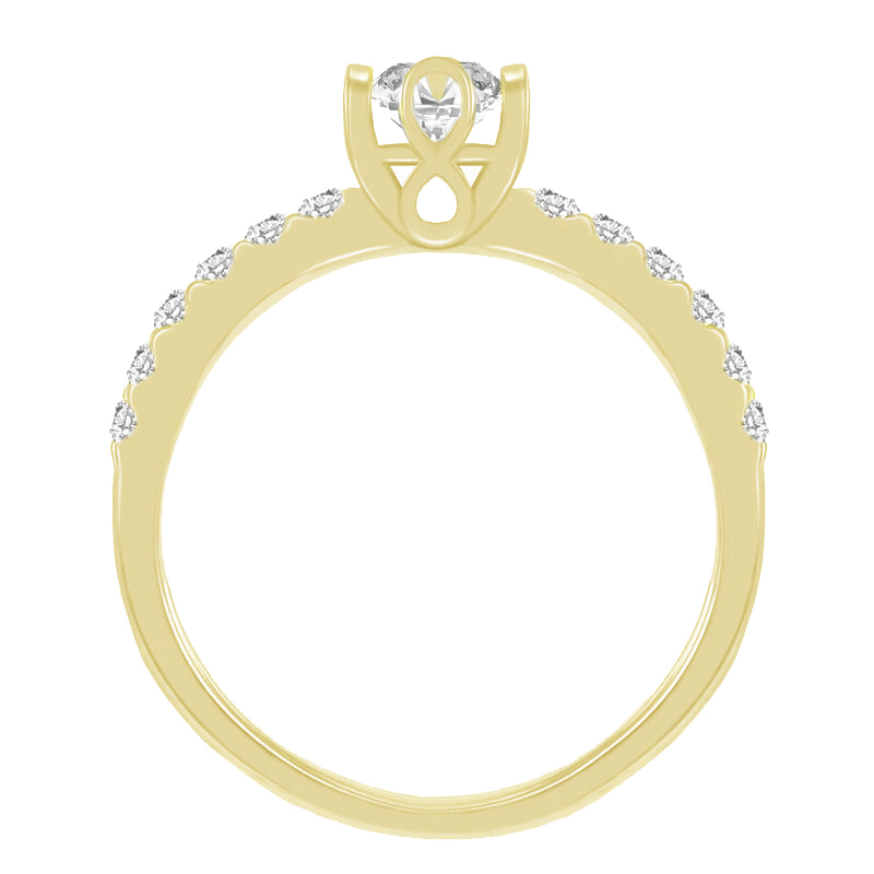 Zlatý zásnubní prsten Lasken 42199
