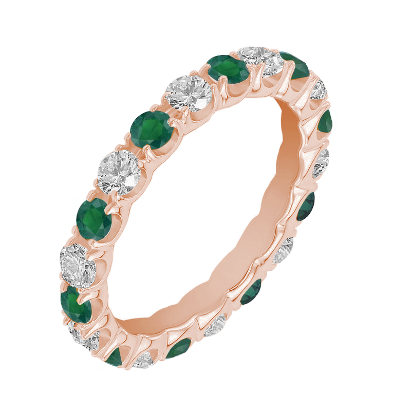 Smaragdový prsten s diamanty