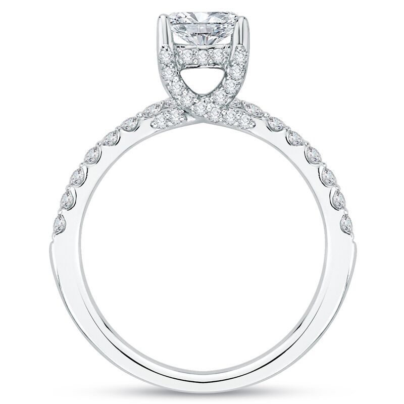 Zlatý zásnubní prsten s diamanty 46379