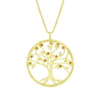 Stříbrný citrínový náhrdelník ve tvaru stromu života Jonesy