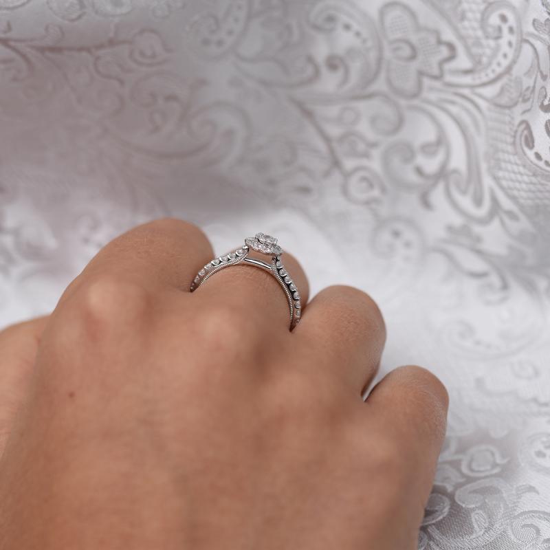 Zásnubní prsten s diamanty 48339