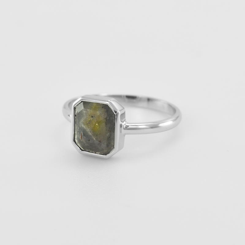 Zlatý prsten s emerald salt´n´pepper diamantem Ofra 51019