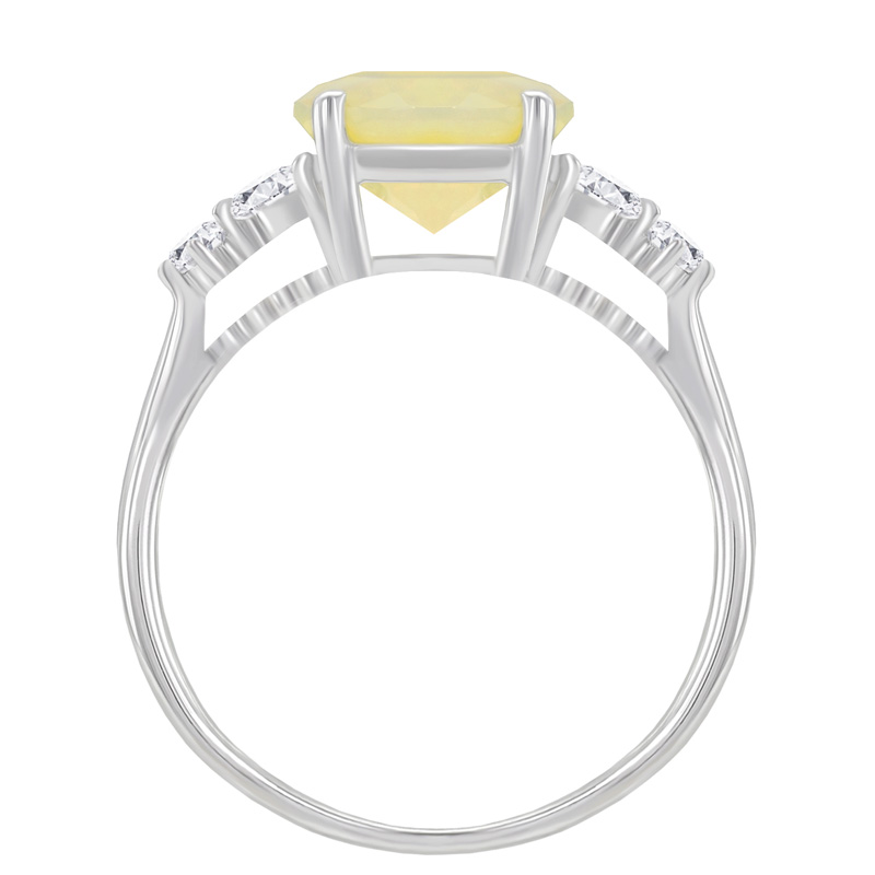 Opálový prsten s diamanty 51759