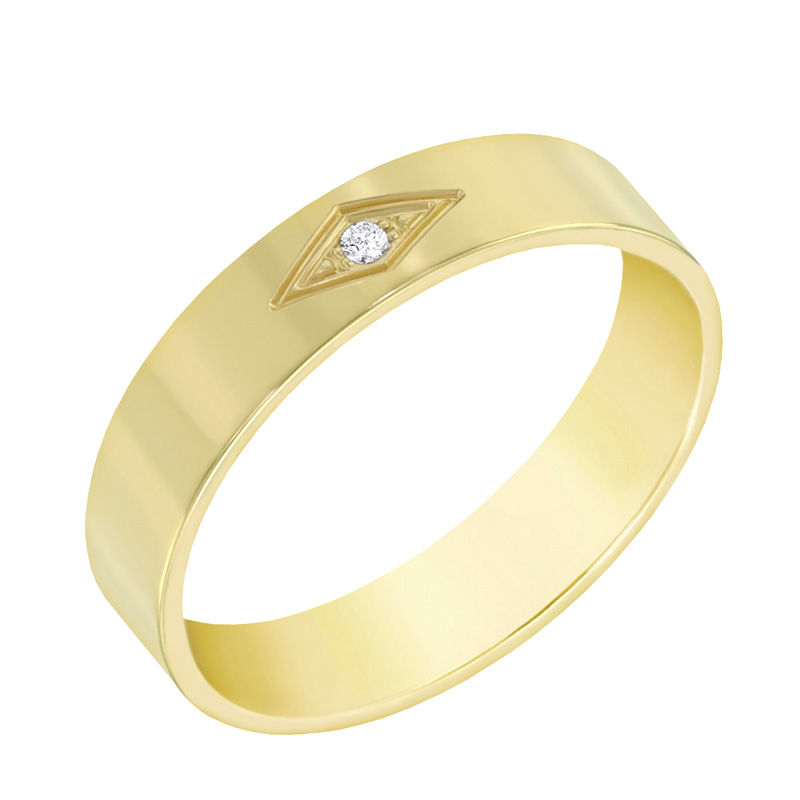 Dámský snubní prsten s diamantem 60529