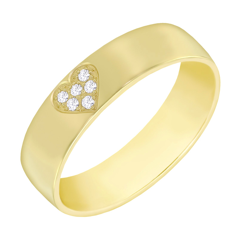 Dámský prsten s diamantovým srdcem 60809