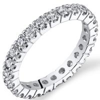 Zlatý eternity prsten s 1ct syntetickými diamanty Angeline