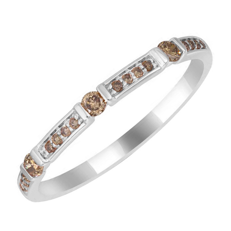 Etenity prsten z bílého zlata s diamanty