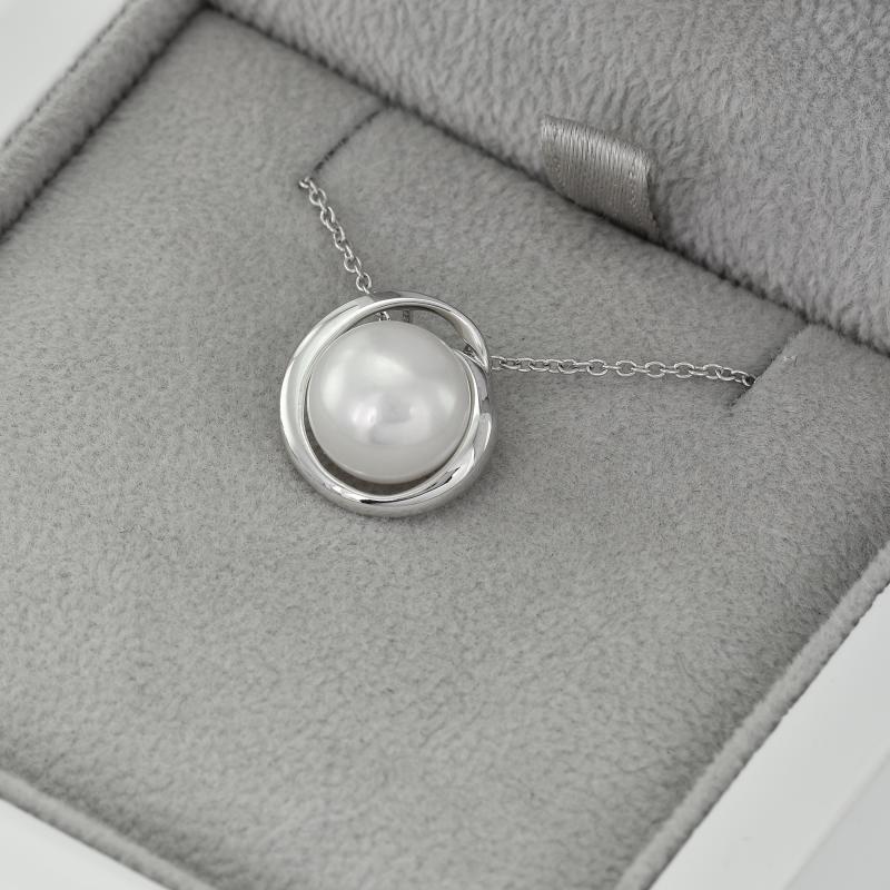 Stříbrná něžná kolekce s perlami 70089