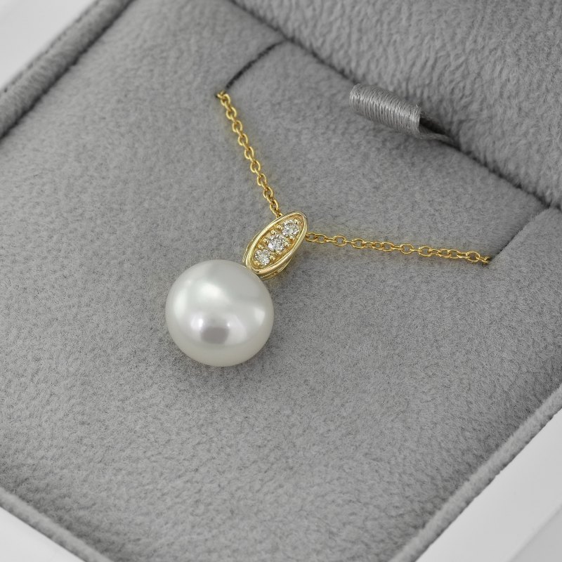 Perlový náhrdelník ze stříbra 73199