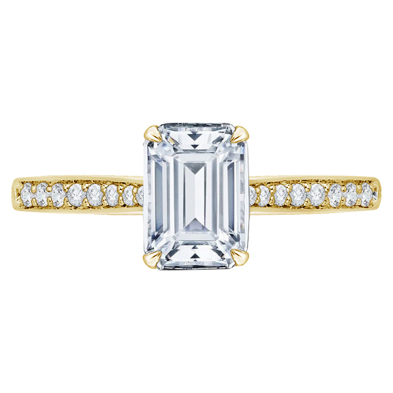 Diamantový zásnubní prsten ze zlata 74269